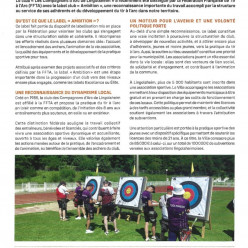 Le club labellisé par la FFTA